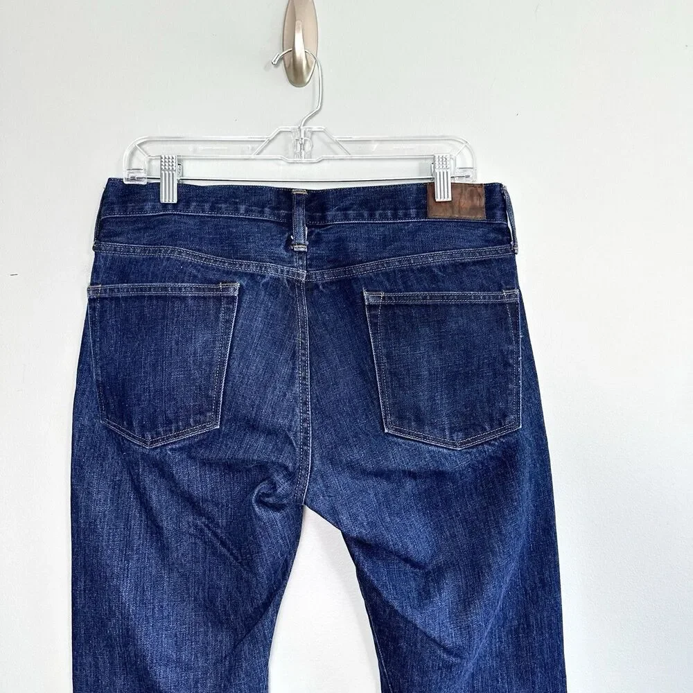 J Crew 484 Jeans Mens 31x30 Blue Dark Wash Slim Denim Cotton Mid Rise